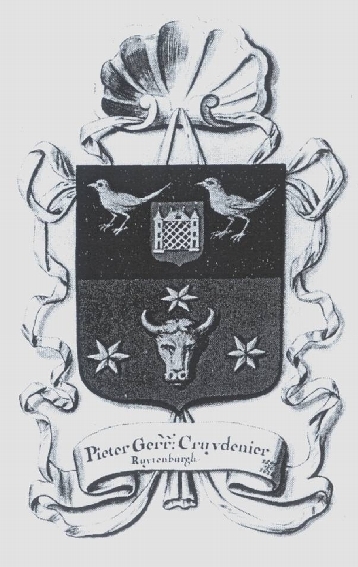 Wapenschild Pieter Gerritszn. van Ruytenburgh.